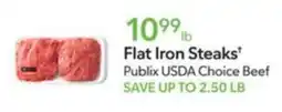 Publix Flat Iron Steaks offer
