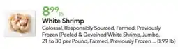 Publix White Shrimp offer