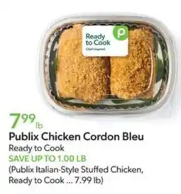 Publix Publix Chicken Cordon Bleu offer