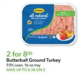 Publix Butterball Ground Turkey offer