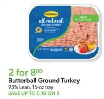 Publix Butterball Ground Turkey offer