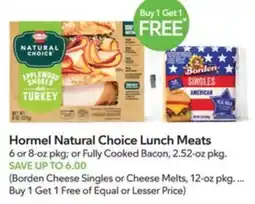 Publix Hormel Natural Choice Lunch Meats offer