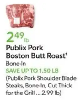 Publix Publix Pork Boston Butt Roas offer