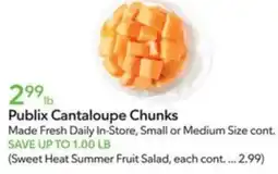 Publix Publix Cantaloupe Chunks offer