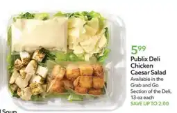 Publix Publix Deli Chicken Caesar Salad offer