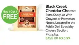 Publix Black Creek Cheddar Cheese offer