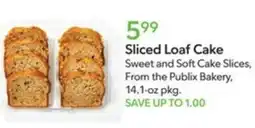 Publix Sliced Loaf Cake offer