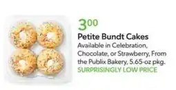 Publix Petite Bundt Cakes offer