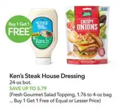 Publix Ken's Steak House Dressing offer