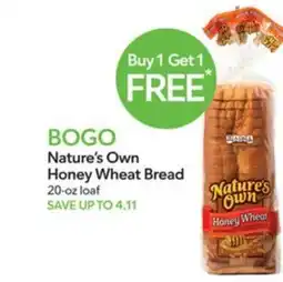 Publix Nature's Own Honey Wheat offer