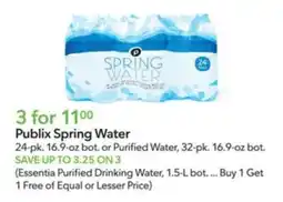 Publix Publix Spring Water offer