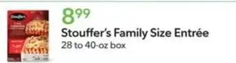 Publix Stouffer's Family Size Entrée offer