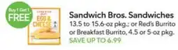 Publix Sandwich Bros. Sandwiches offer