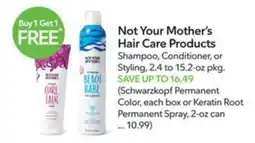 Publix Not Your Mother's Hair Care Products offer