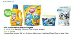 Publix Arm & Hammer Laundry Detergent offer