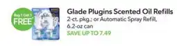 Publix Glade Plugins Scented Oil Refills offer
