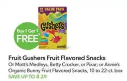 Publix Fruit Gushers Fruit Flavored Snacks offer