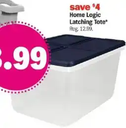 Meijer Home Logic Latching Tote offer