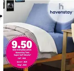 Meijer Havenstay Twin Super Soft Sheets offer