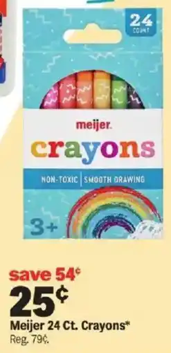 Meijer Meijer 24 Ct. Crayons offer