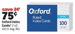 Meijer Oxford Index Cards* 3"x5" offer