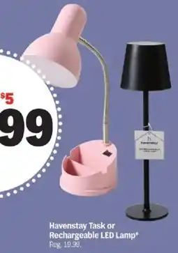 Meijer Havenstay Task or Rechargeable LED Lamp offer