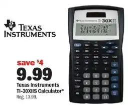 Meijer Texas Instruments TI-30XIIS Calculator offer
