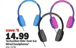 Meijer Techcellent Kids' Over-Ear Wired Headphones offer