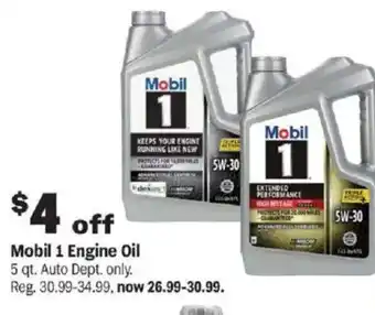Meijer Mobil 1 Engine Oil offer