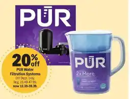 Meijer PUR Water Filtration Systems offer