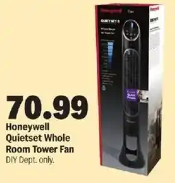 Meijer Honeywell Quietset Whole Room Tower Fan offer