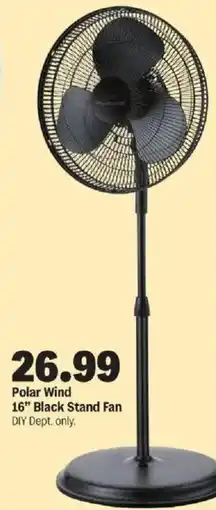 Meijer Polar Wind 16" Black Stand Fan offer