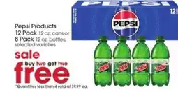 Giant Eagle Pepsi Products 12 Pack offer