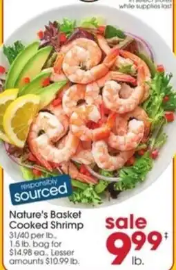 Giant Eagle Nature's Basket Cooked Shrimp offer