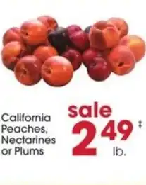 Giant Eagle California Peaches, Nectarines or Plums offer