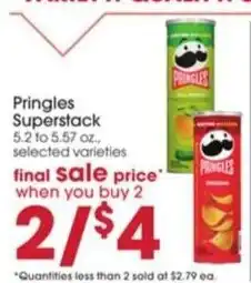Giant Eagle Pringles Superstack offer