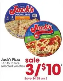 Giant Eagle Jack's Pizza offer