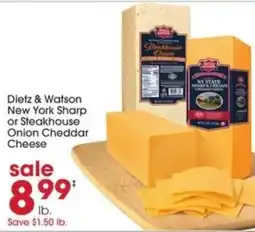 Giant Eagle Dietz & Watson New York Sharp or Steakhouse offer