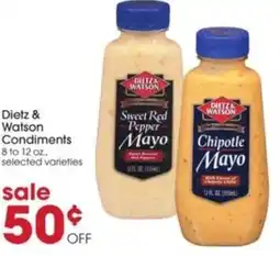 Giant Eagle Dietz & Watson Condiments offer