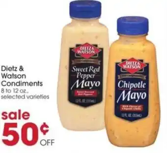 Giant Eagle Dietz & Watson Condiments offer