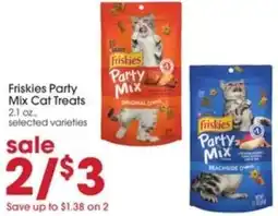 Giant Eagle Friskies Party Mix Cat Treats offer