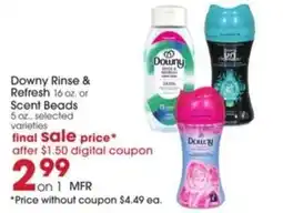 Giant Eagle Downy Rinse & Refresh offer