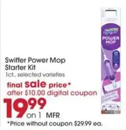 Giant Eagle Swiffer Power Mop Starter Kit offer