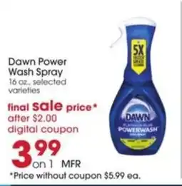 Giant Eagle Dawn Power Wash Spray offer
