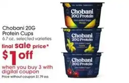 Giant Eagle Chobani Protein Cups offer