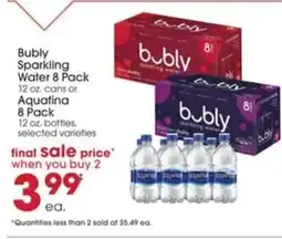 Giant Eagle Bubly Sparkling Water offer
