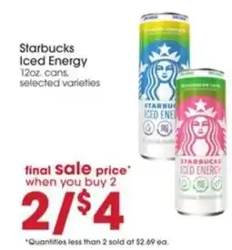 Giant Eagle Starbucks Iced Energy offer