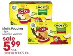 Giant Eagle Mott's Pouches offer