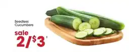 Giant Eagle Seedless Cucumbers offer