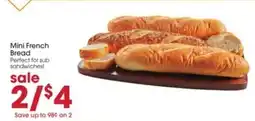 Giant Eagle Mini French Bread offer